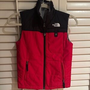 The North Face Kids Black and Red Vest